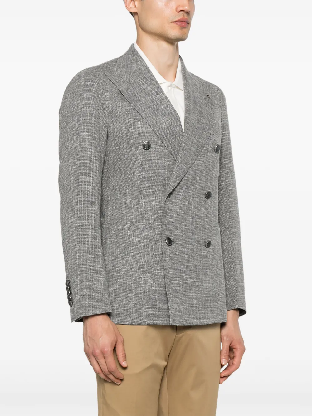 Tagliatore Blazer met dubbele rij knopen Grijs