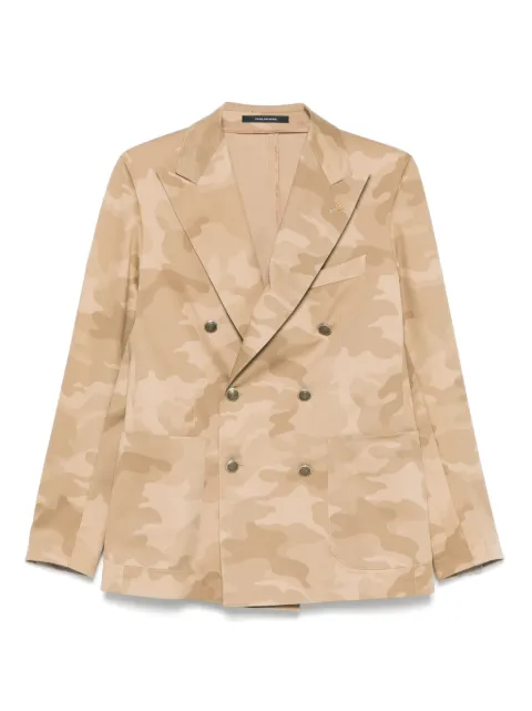 Tagliatore blazer con estampado militar