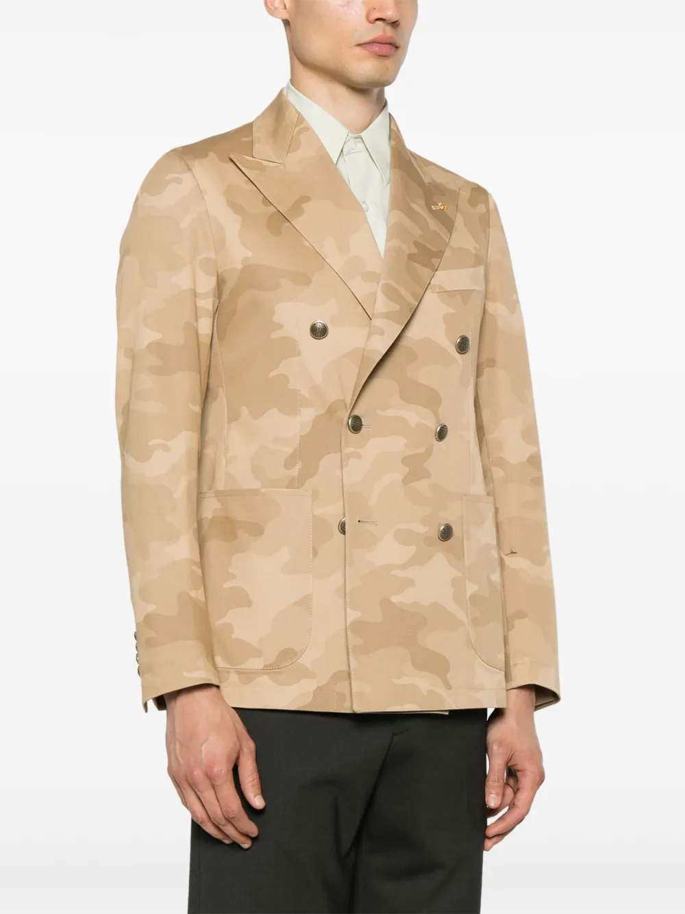 TAGLIATORE CAMOUFLAGE-PATTERN BLAZER