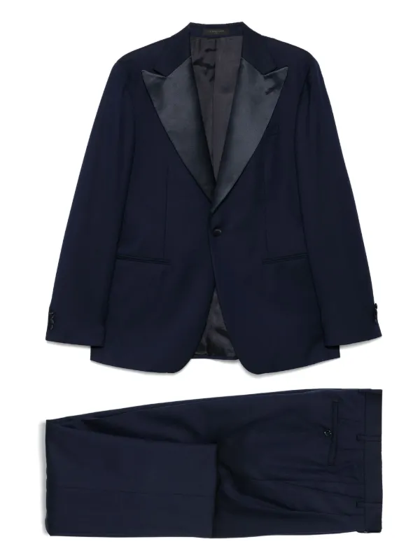 Corneliani ウール スーツ | ブルー | FARFETCH JP