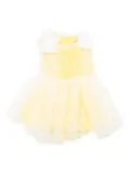 Hucklebones London ruffle midi dress and bloomers - Yellow