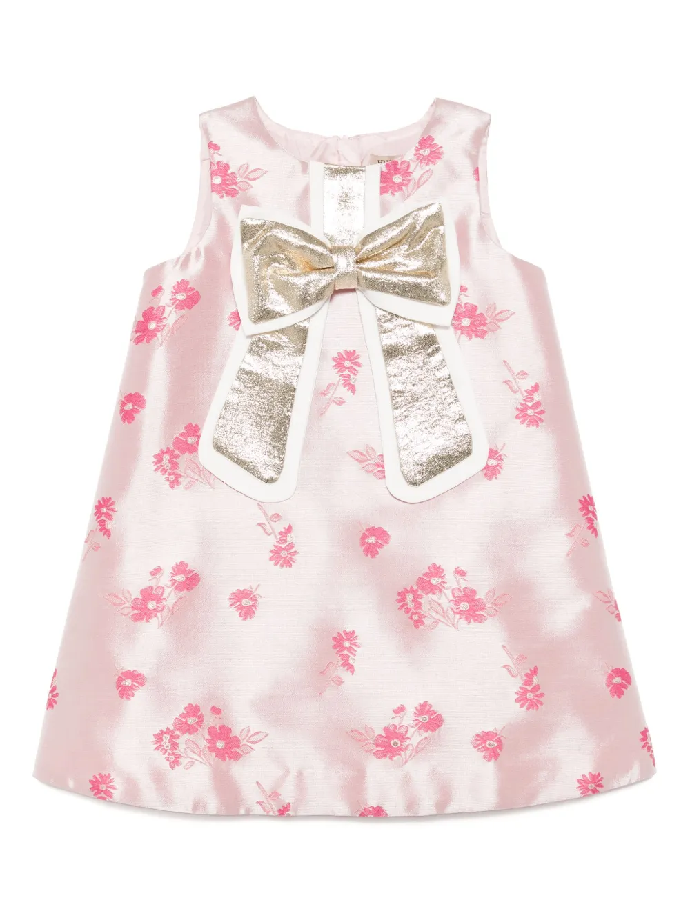 Hucklebones London Guilded shiftjurk met strik Roze