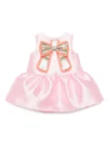 Hucklebones London Guilded bow shift dress & bloomers - Pink