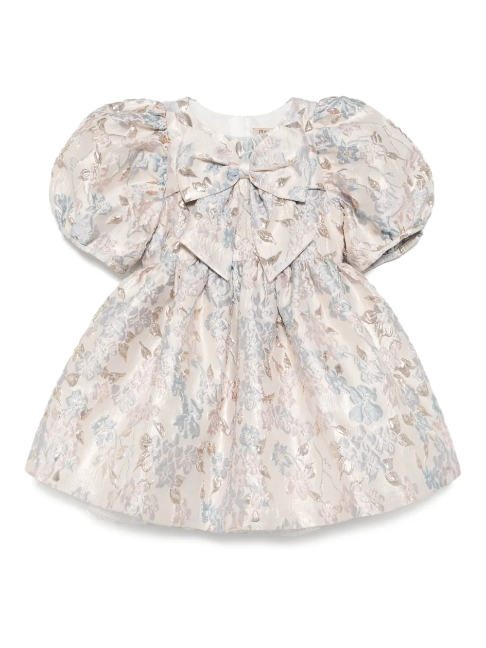 Hucklebones London Jurk met pofmouwen Beige
