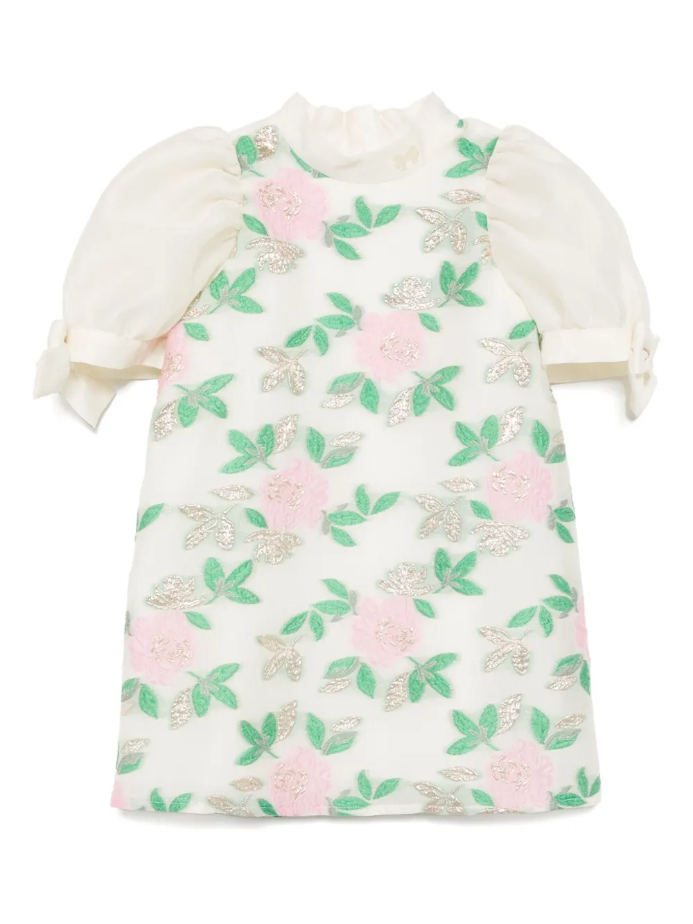 Hucklebones London Shiftjurk met pofmouwen Groen