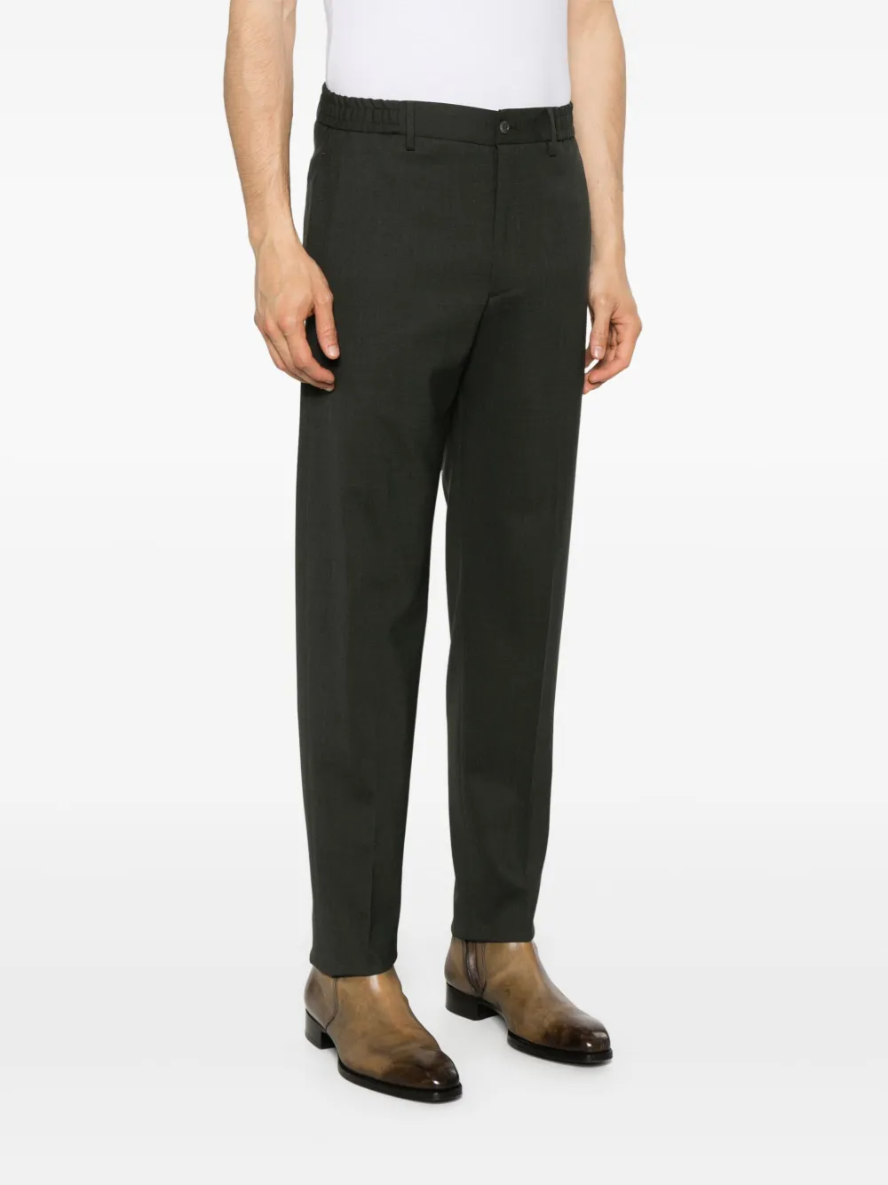 Tagliatore Broek met toelopende pijpen Groen