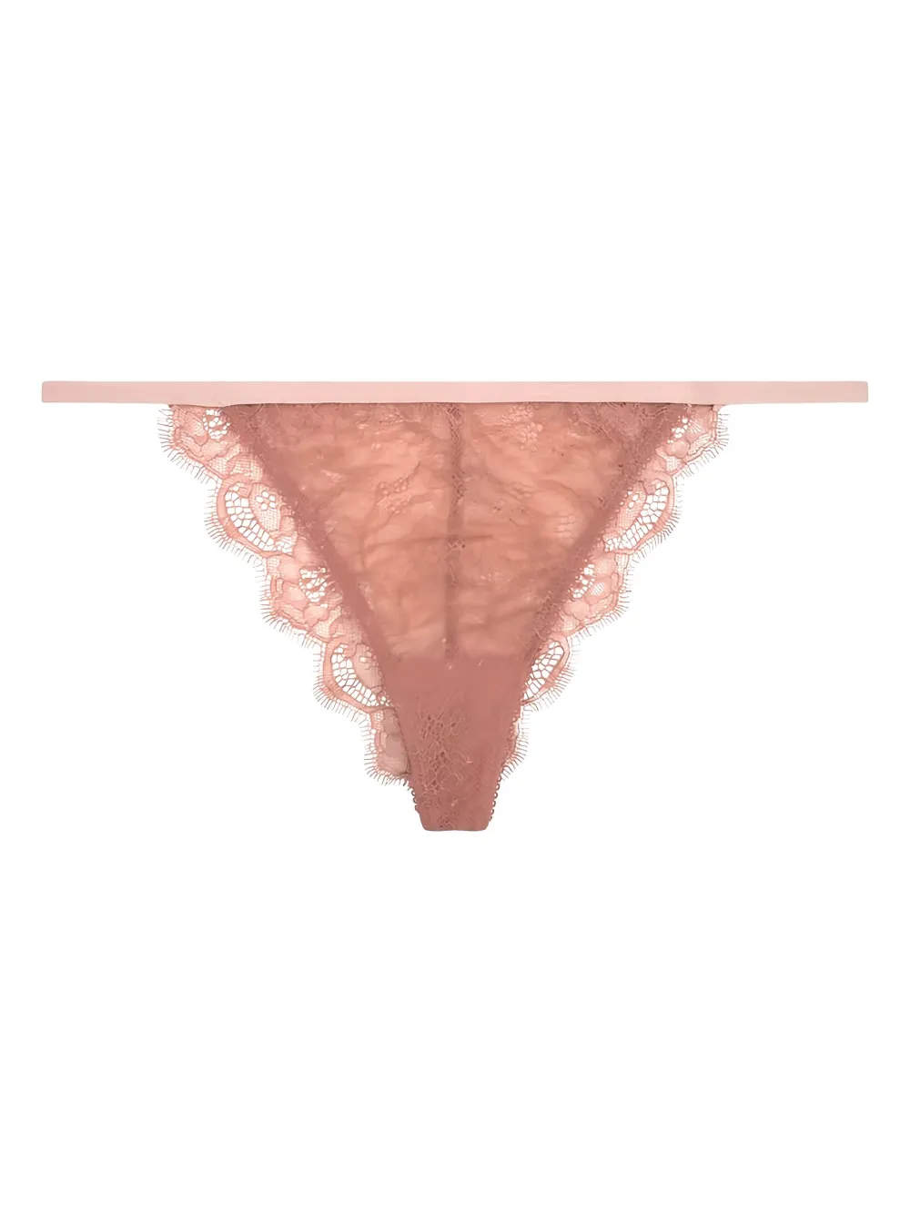 Love Stories lace-trimmed thong | Pink | Image 1