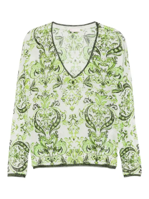 LIU JO bandana-jacquard top