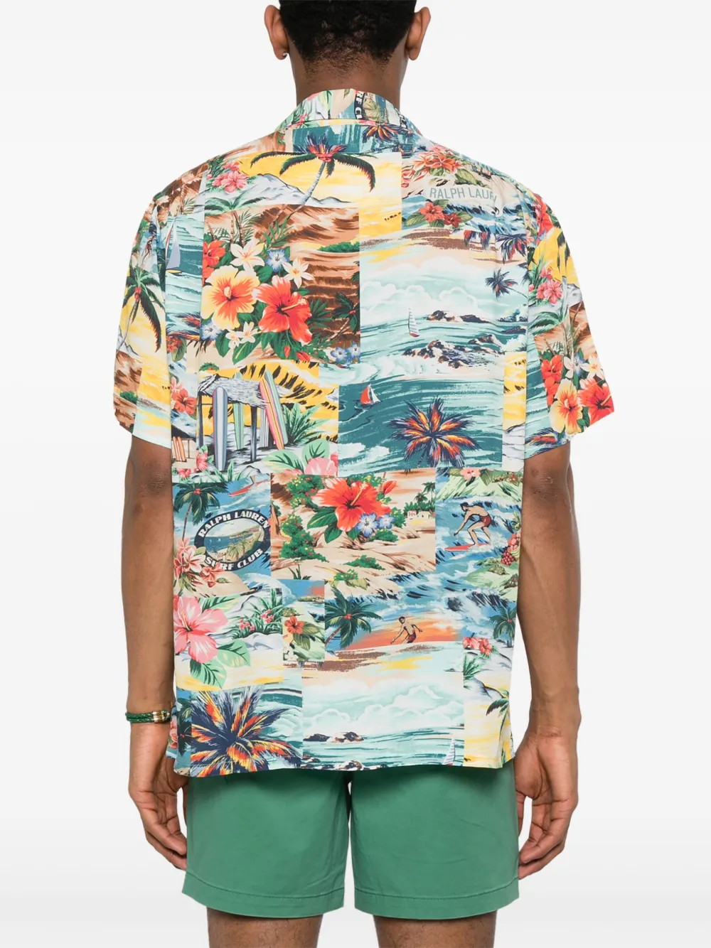 Polo Ralph Lauren Overhemd met patchwork-print Blauw
