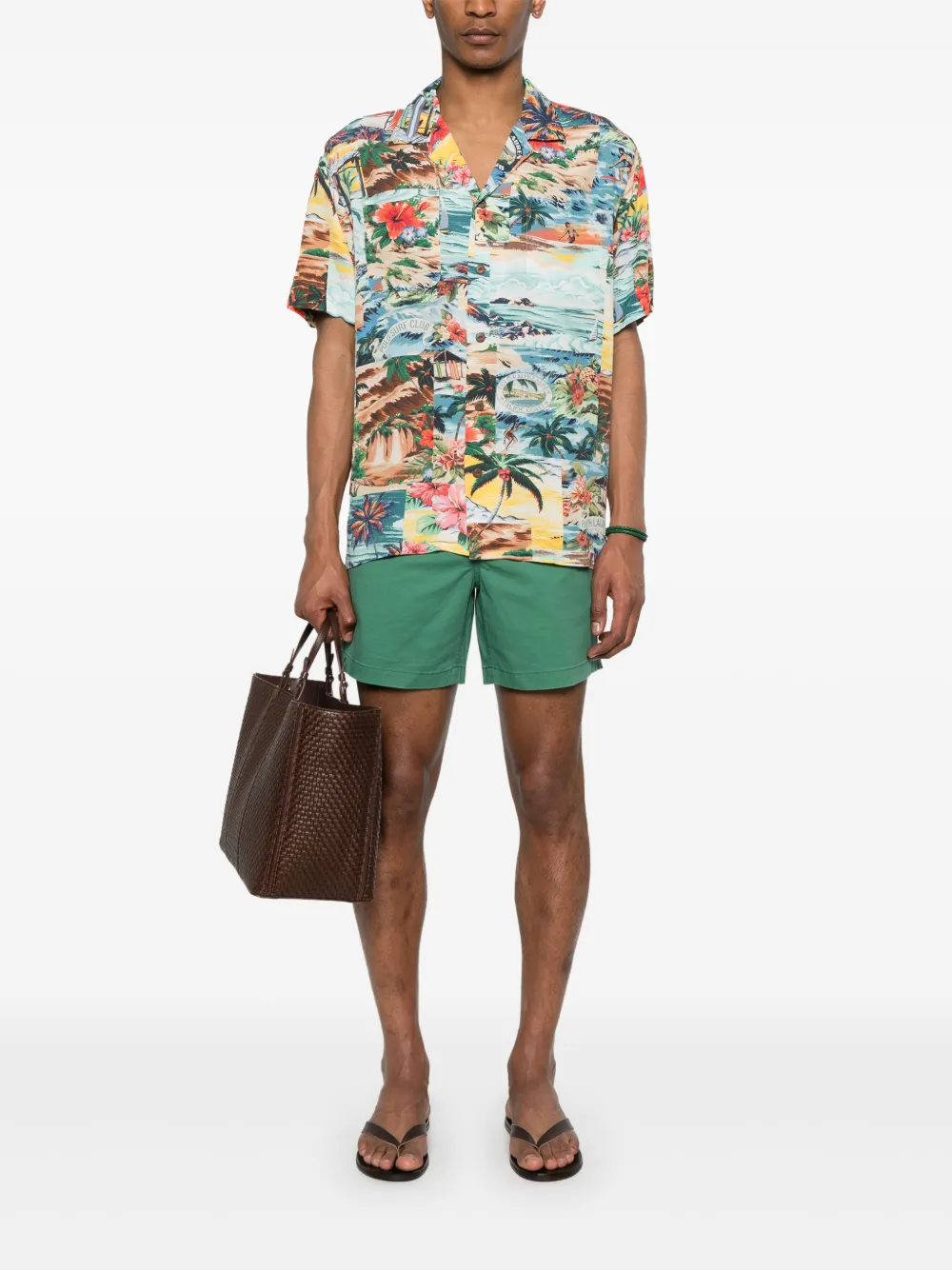 Polo Ralph Lauren Overhemd met patchwork-print - Blauw