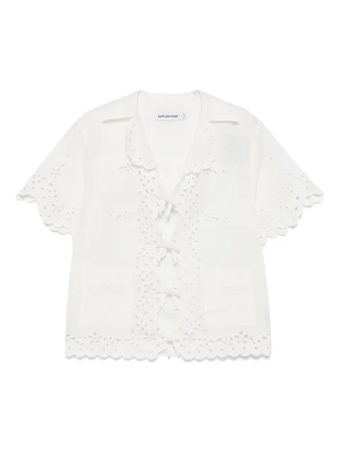 Self-Portrait camisa con bordado