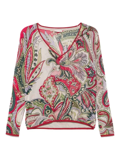 LIU JO bandana-jacquard top