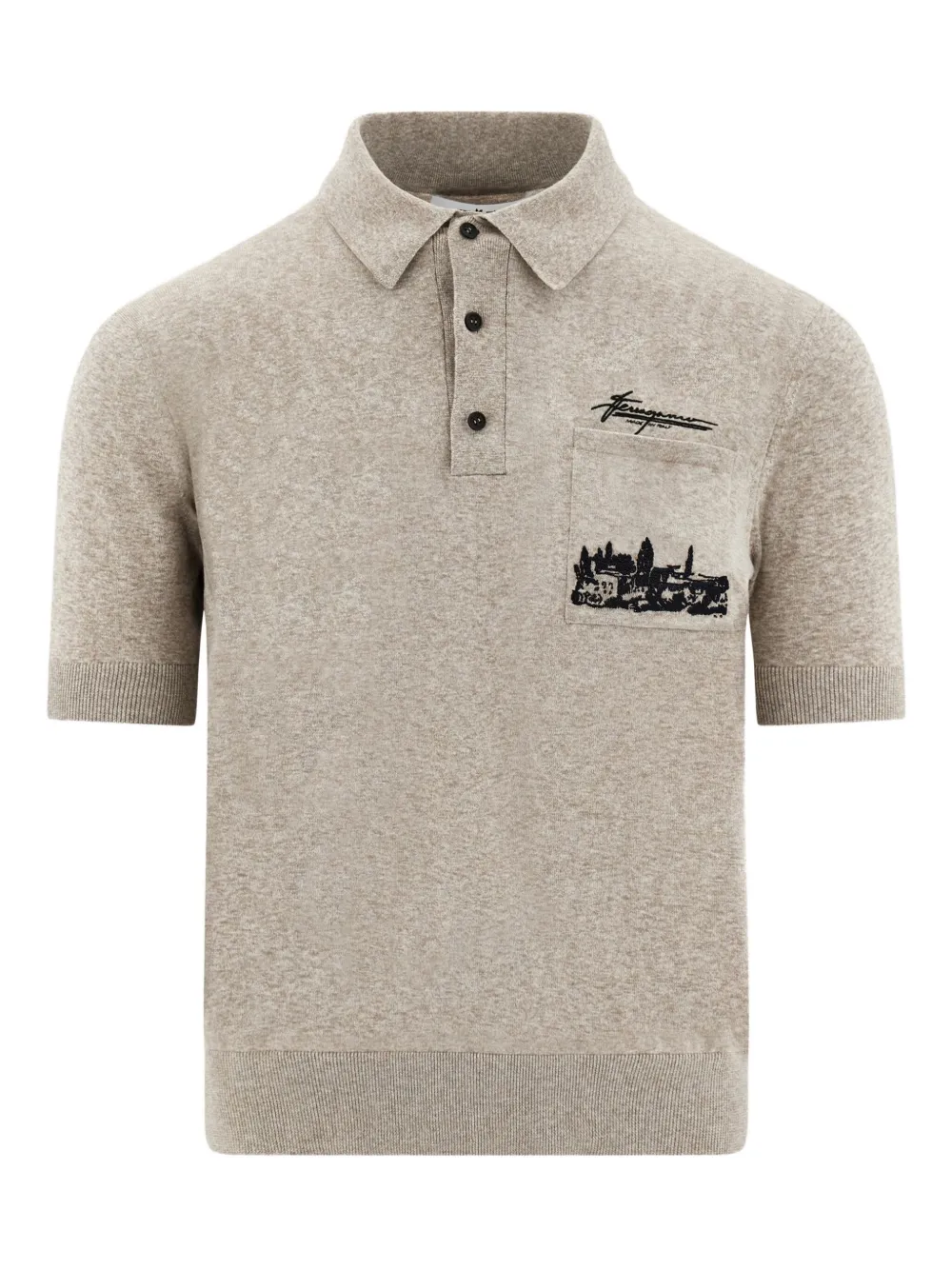 Ferragamo logo-embroidered polo shirt | Image 1