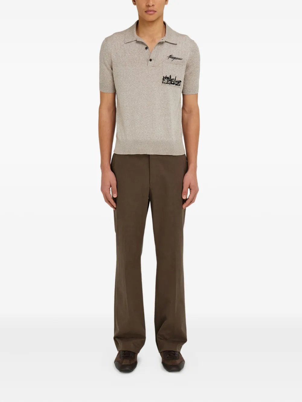 Ferragamo logo-embroidered polo shirt | Image 2