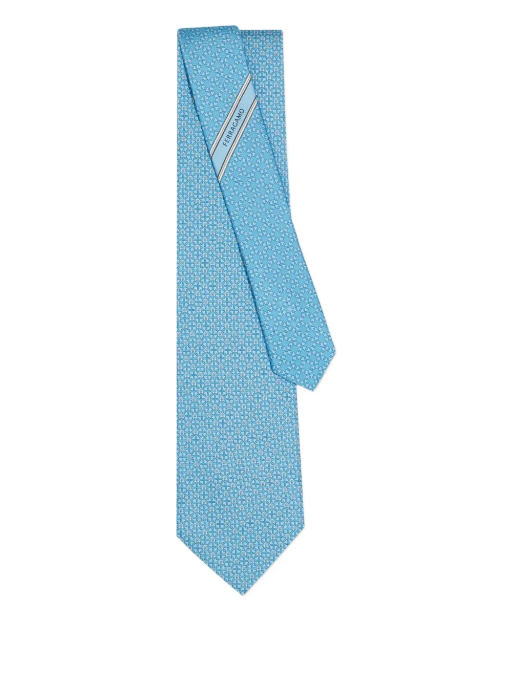 Ferragamo patterned silk tie | Blue | Image 1