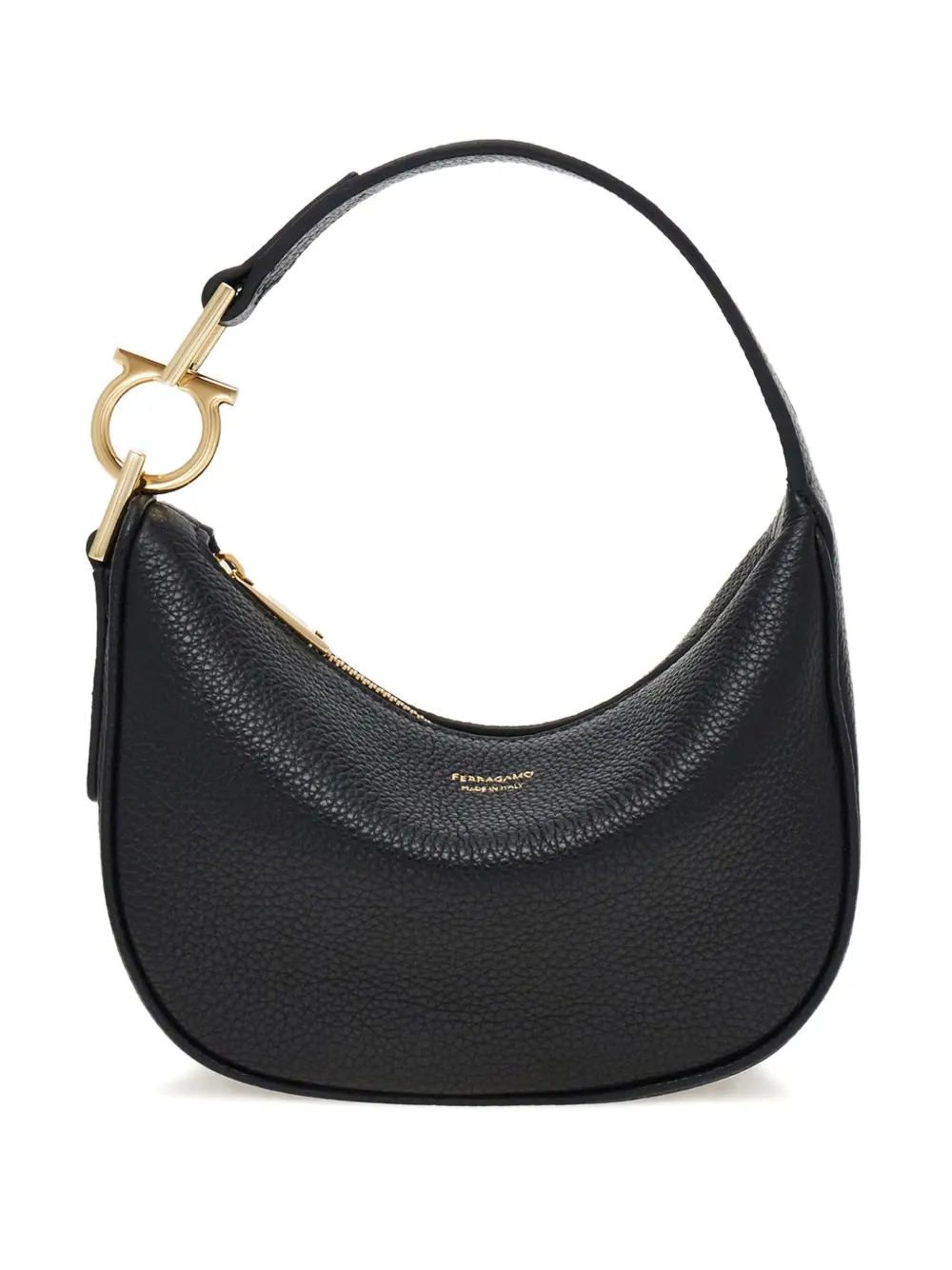 Ferragamo mini leather tote bag - ブラック Ferragamo mini leather tote bag - ブラック