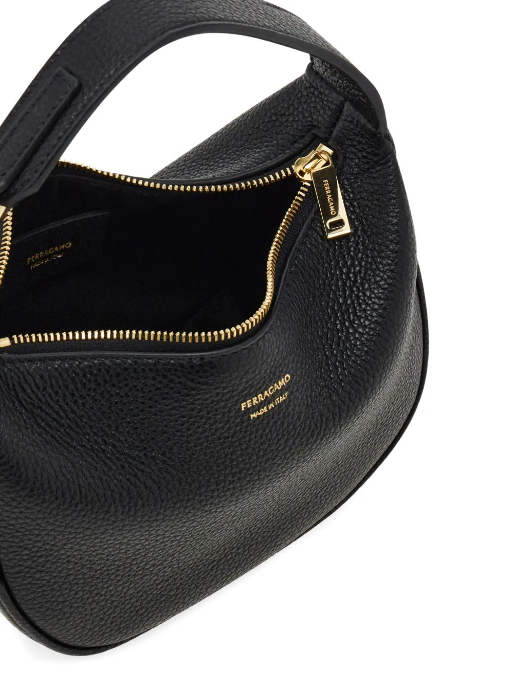 Ferragamo Kleine leren shopper Zwart