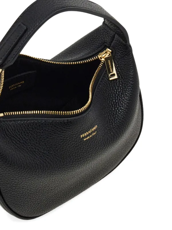 Ferragamo Mini Leather Tote Bag | Black | FARFETCH JO
