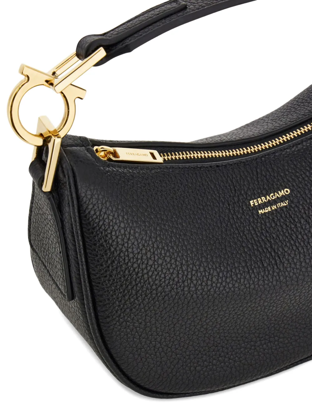 Ferragamo Kleine leren shopper Zwart