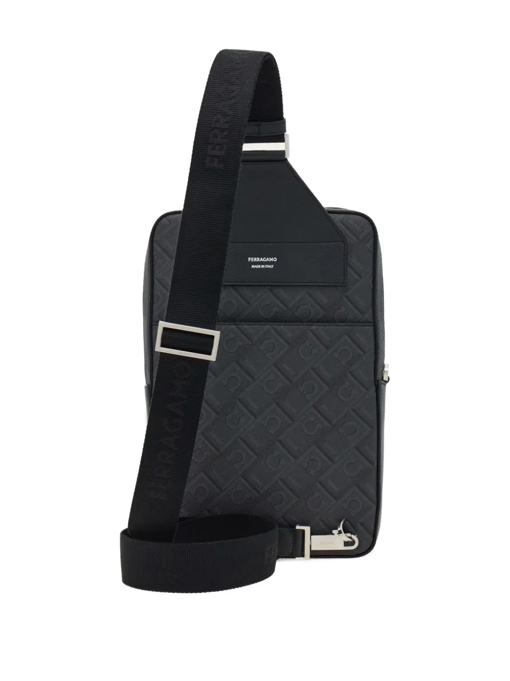 Ferragamo Heuptas met monogram-reliëf Zwart