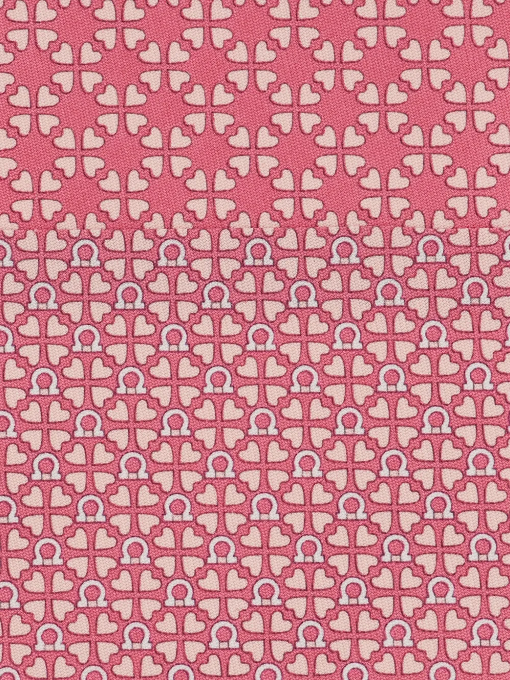 Ferragamo Zijden stropdas met patroon Roze