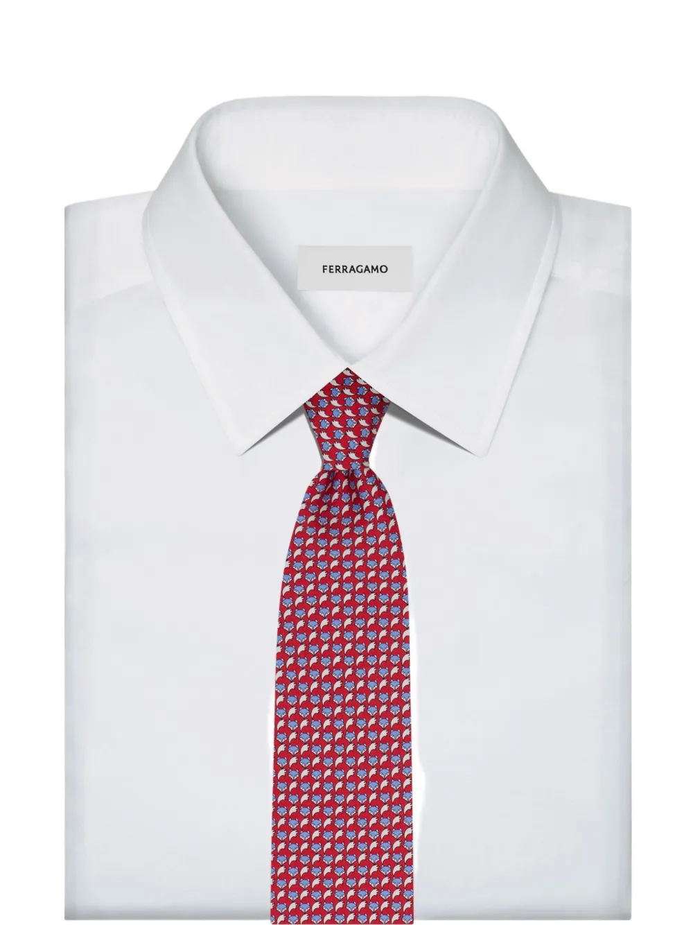 Ferragamo Zijden stropdas Rood