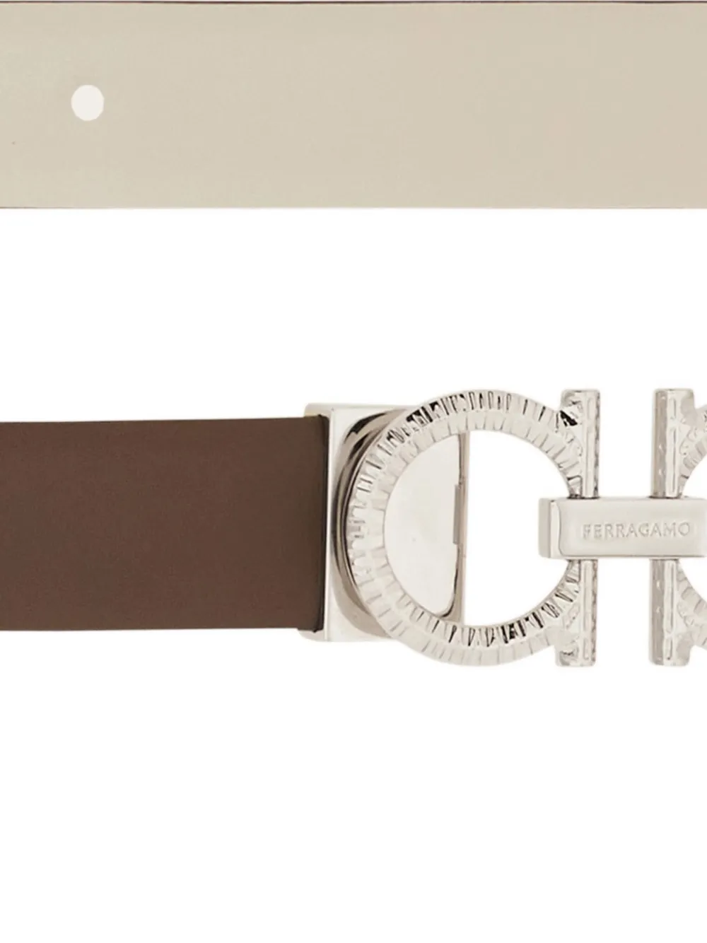 Ferragamo reversible adjustable Gancini belt - Bruin