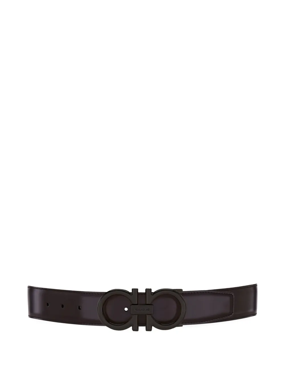 Ferragamo Leren riem Zwart