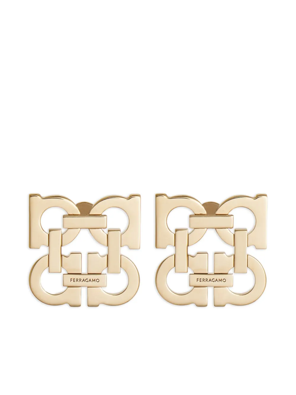 Ferragamo Four Gancini Clip On Earrings
