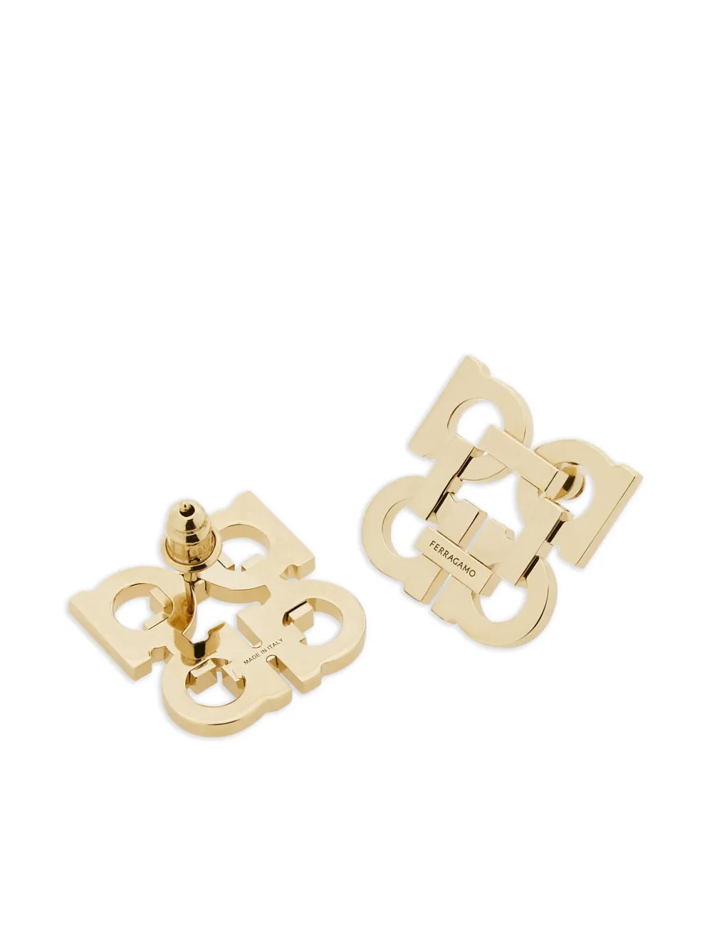 Ferragamo Four Gancini Clip On Earrings
