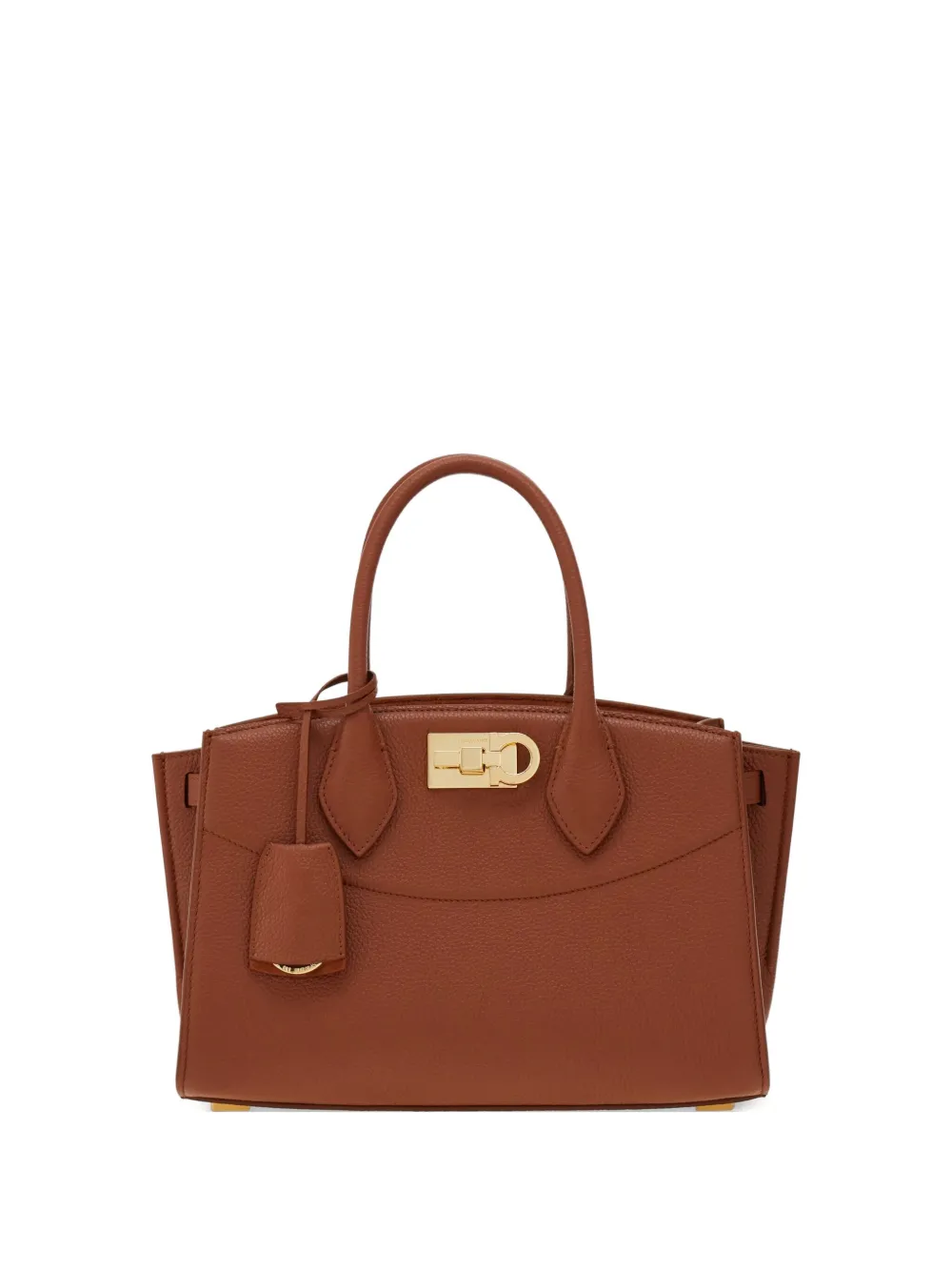 Ferragamo Soft Studio バッグ M - ブラウン Ferragamo Soft Studio バッグ M - ブラウン