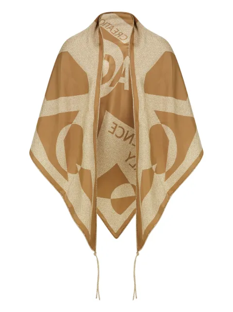 Ferragamo Venna graphic-print triangle scarf