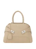 Ferragamo stud-embellished structured tote bag - Neutrals