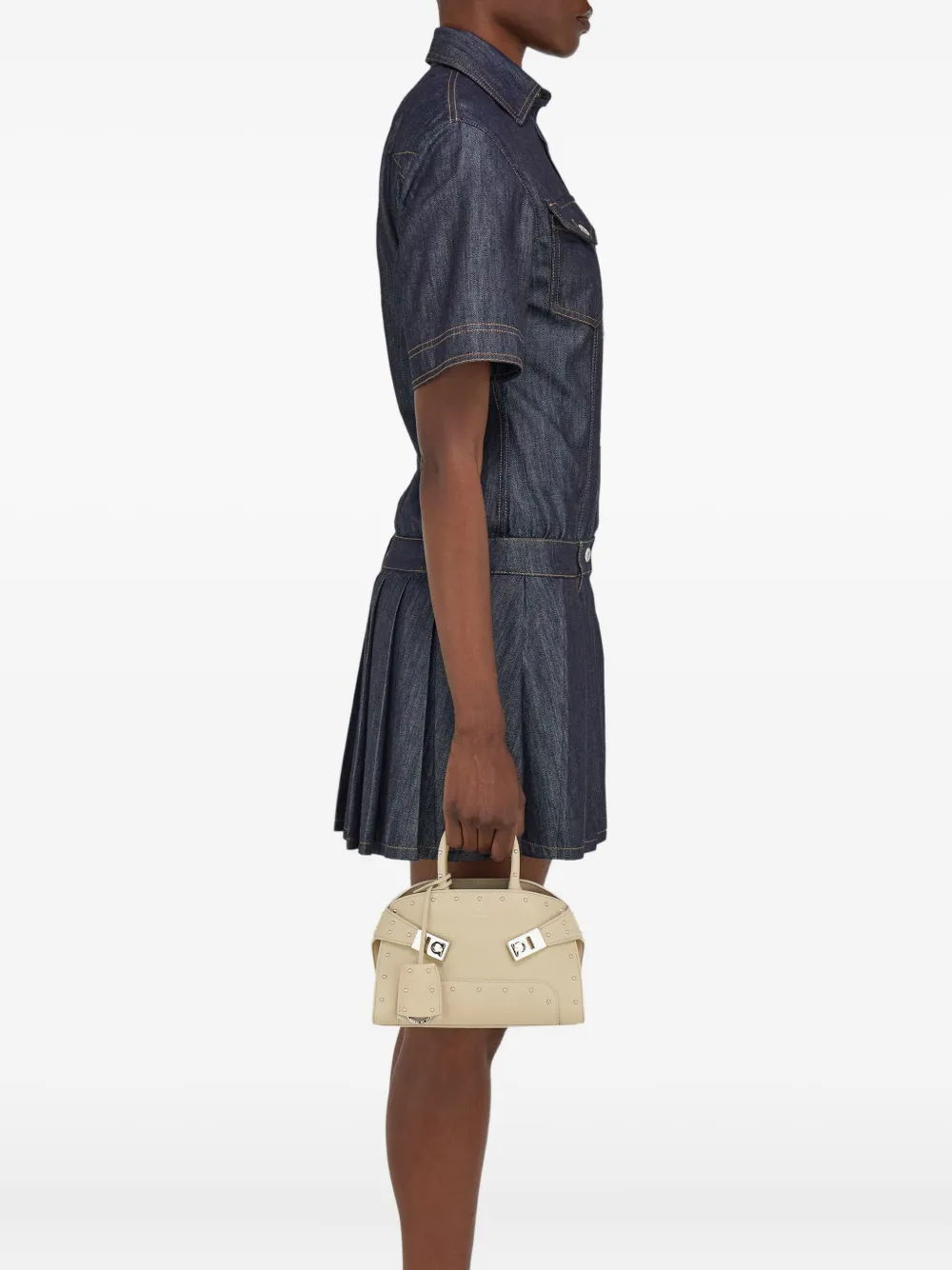 Ferragamo stud-embellished tote bag - Beige