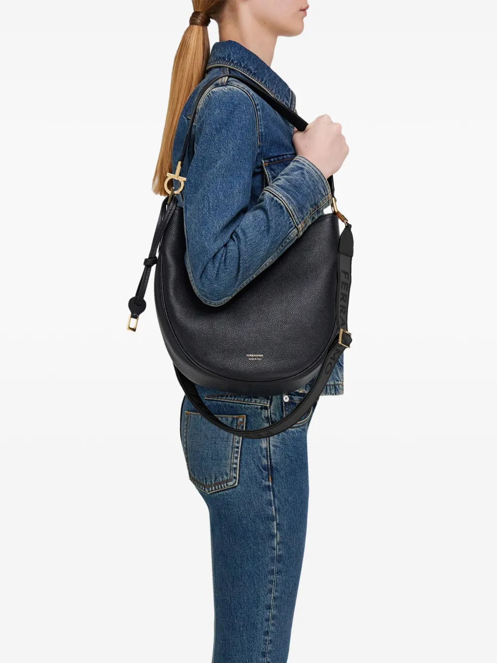 Ferragamo North-South leather shoulder bag | Image 2