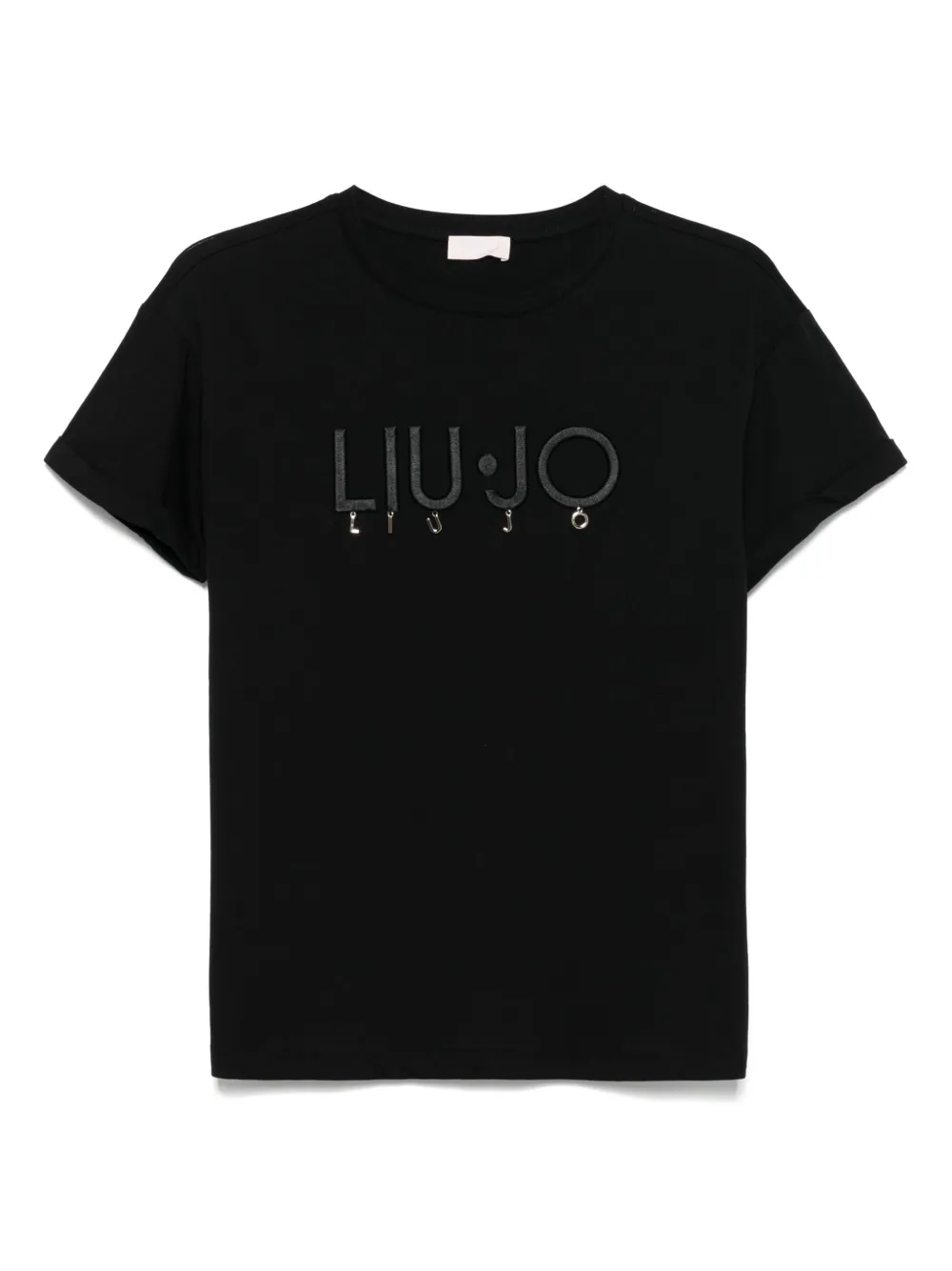 LIU JO playera con logo bordado | negro | Image 1