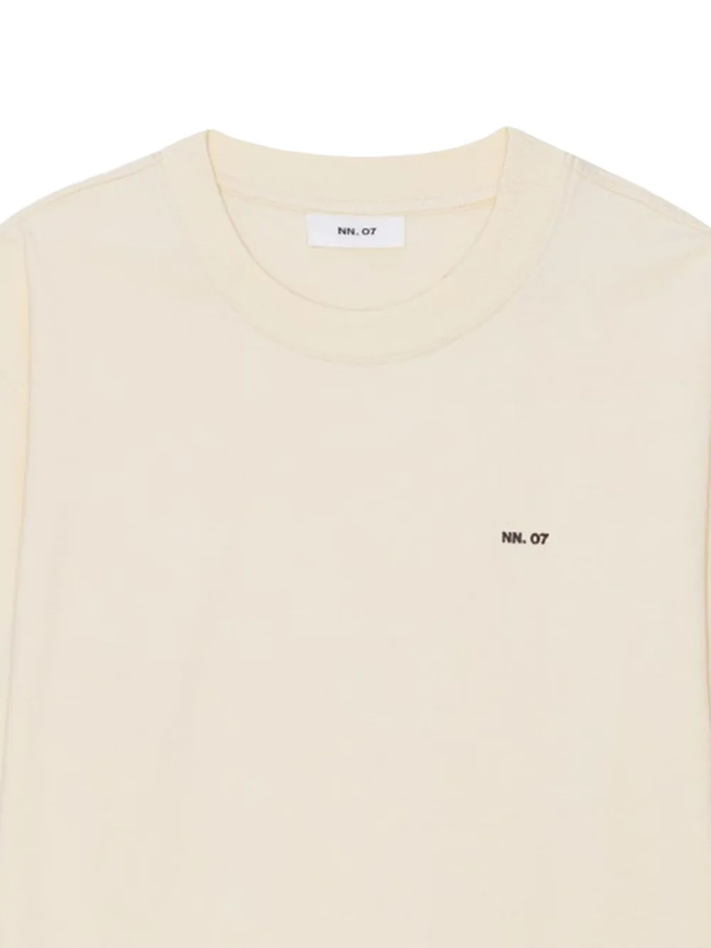 NN07 logo-embroidered cotton T-shirt - Beige