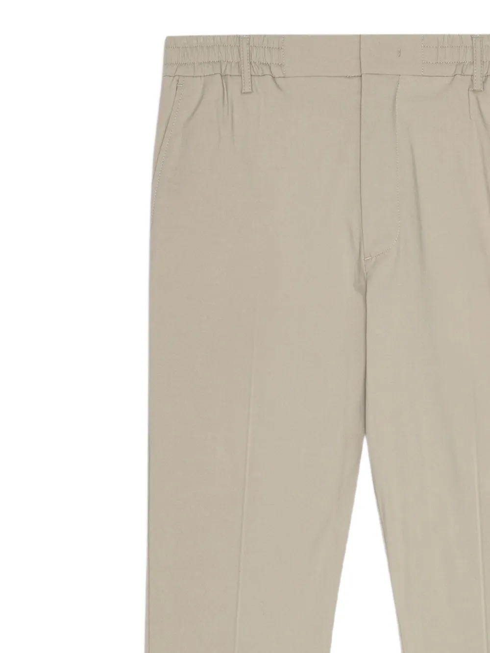 NN07 elasticated denim tapered trousers - Beige