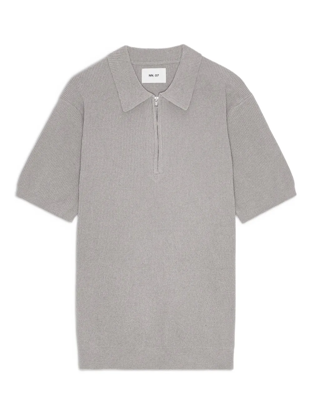 NN07 playera tipo polo con cierre | gris | Image 1