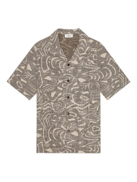 NN07 abstract-pattern short-sleeve shirt