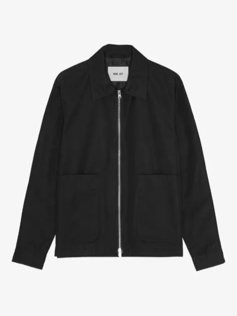 NN07 Water-resistant jacket crafted from organic cotton-blend twill.
