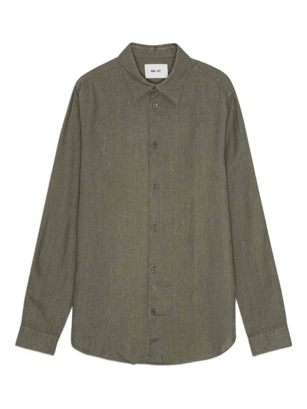 NN07 camisa manga larga con botones | verde | Image 1