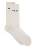 NN07 ribbed crew socks - Neutrals