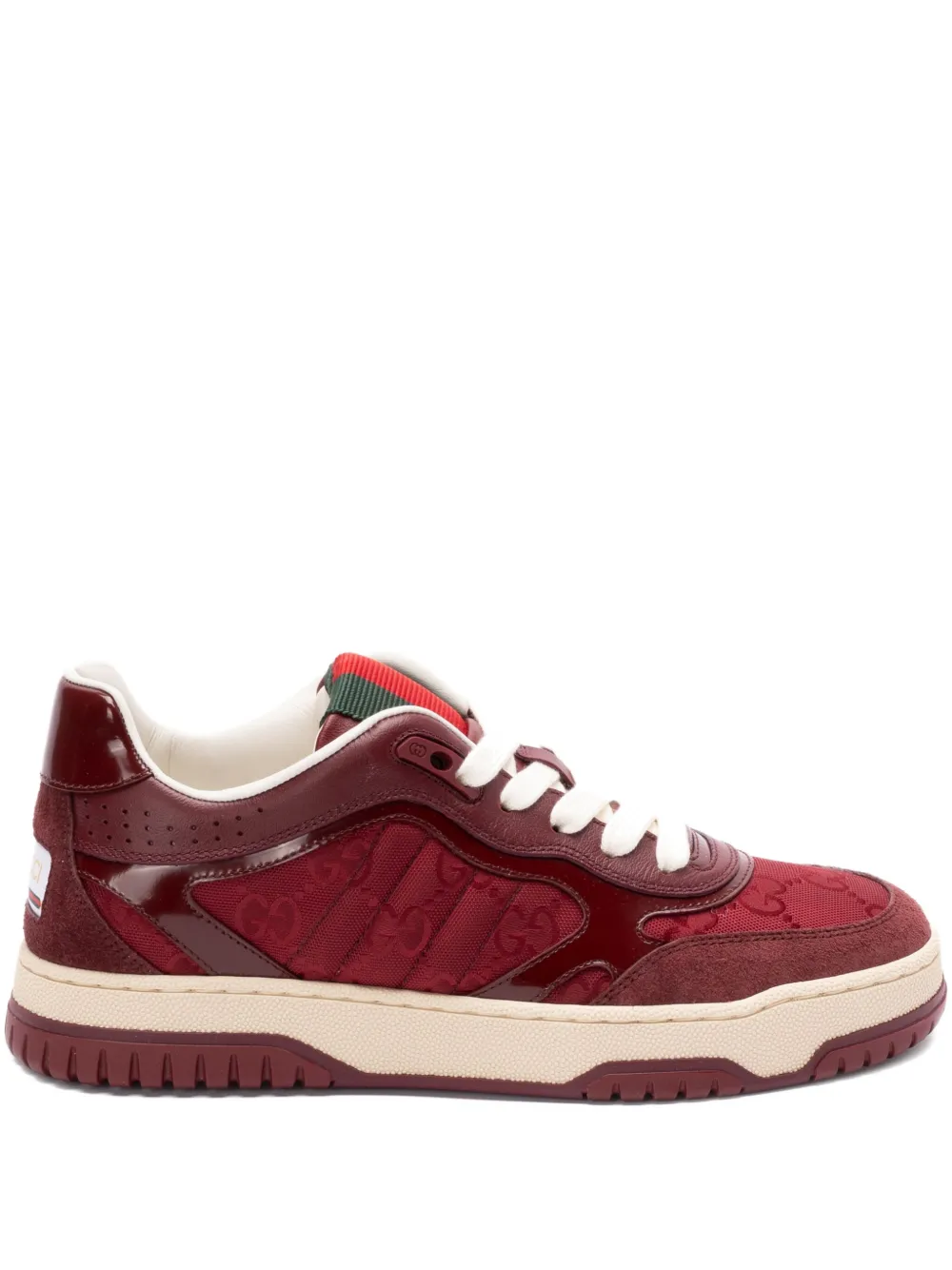 Gucci Sneakers met monogram-reliëf Rood