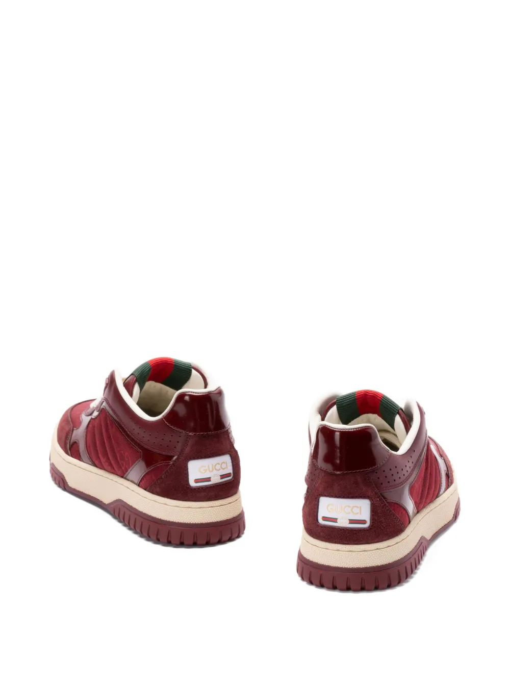 Gucci Sneakers met monogram-reliëf Rood