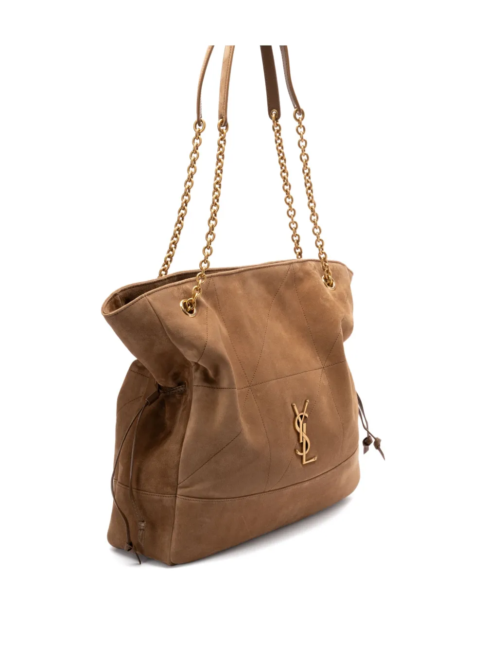 Saint Laurent Suède shopper Bruin