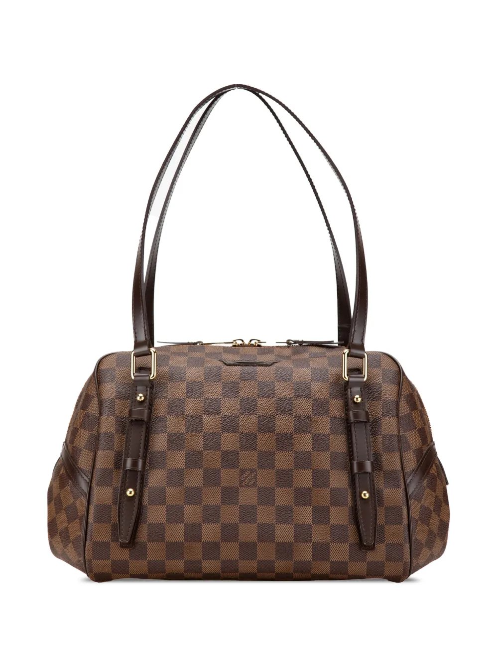 Louis Vuitton Pre-Owned 2010s ダミエ エベヌ リビングトン GM ショルダーバッグ - ブラウン Louis Vuitton Pre-Owned 2010s ダミエ エベヌ リビングトン GM ショルダーバッグ - ブラウン