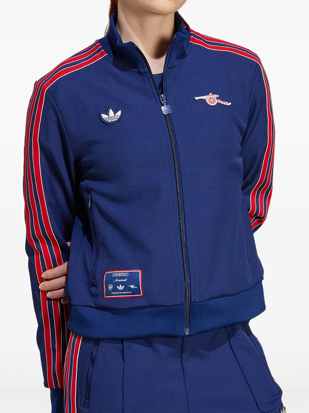 adidas Jack met geborduurd logo Blauw