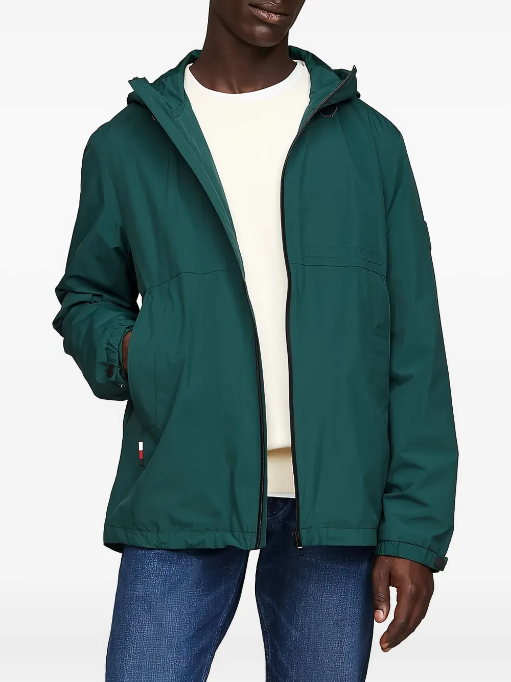 Tommy Hilfiger Lichtgewicht jack Groen