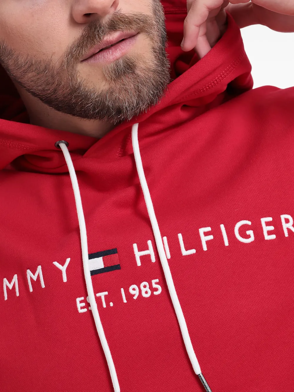 Tommy Hilfiger Hoodie met logoprint Rood